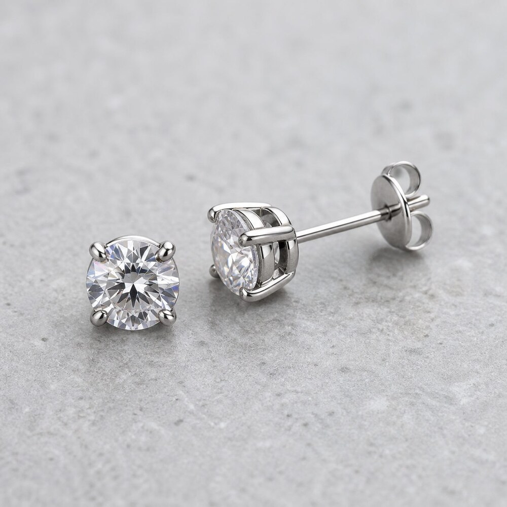 TIFFANY&CO Timeless Earrings Style 1 | New with Box - Picture 2 of 9